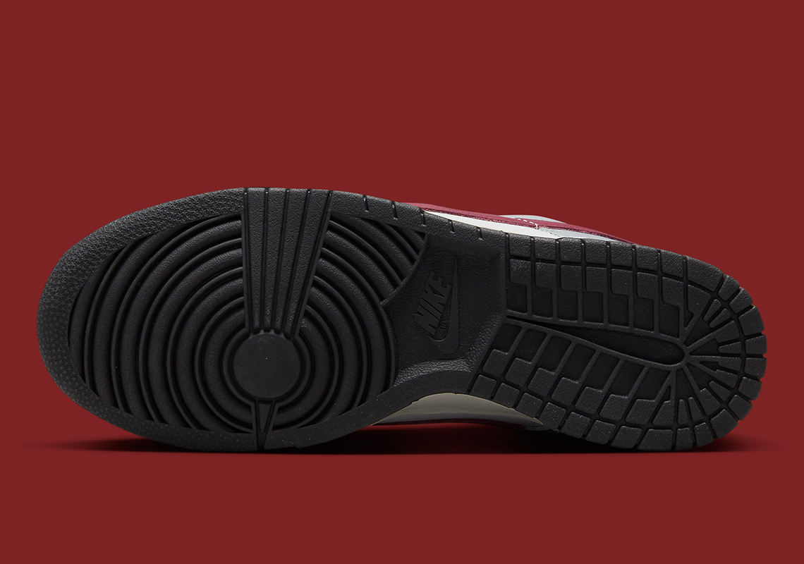 dunk low grey red white