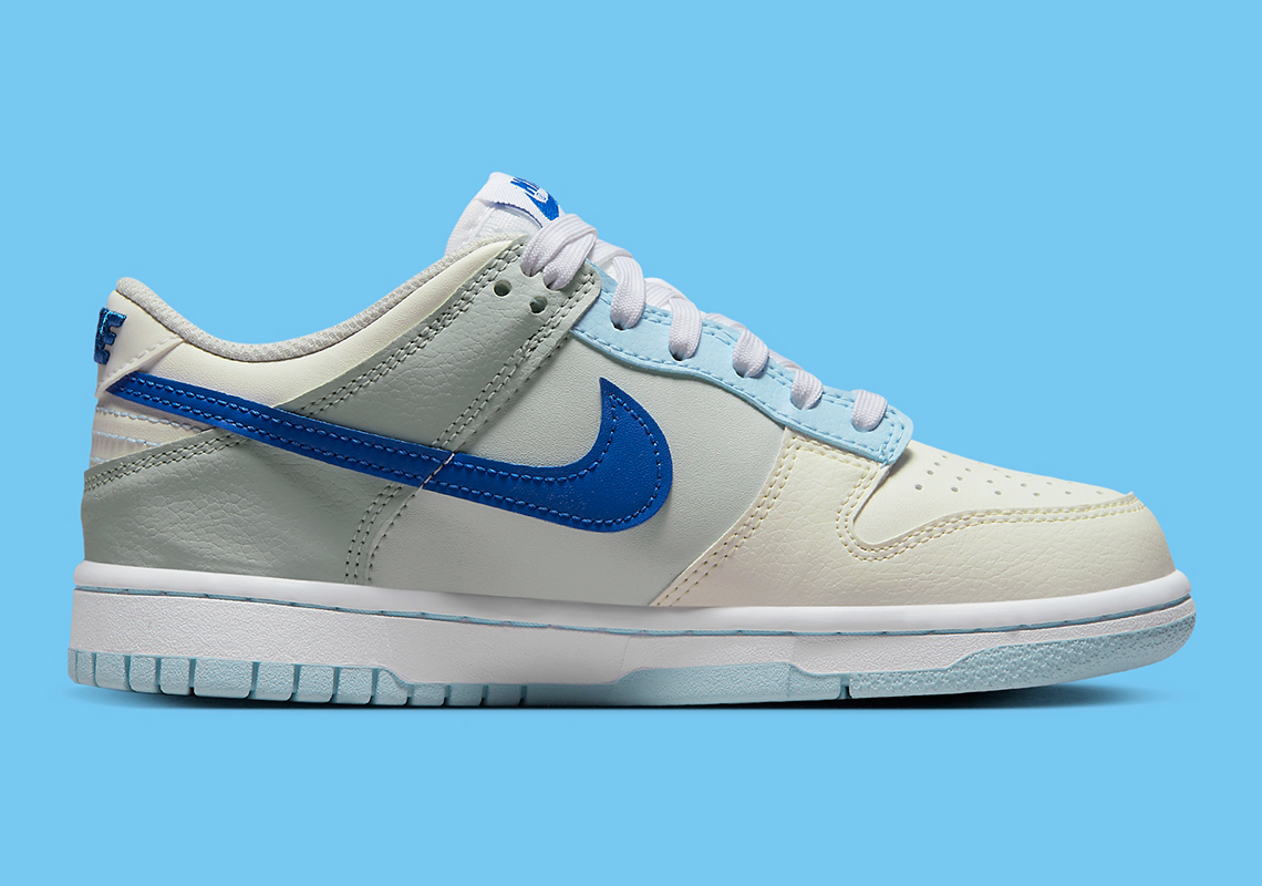 nike dunk low gs grey blue 5