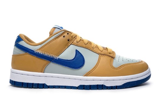 The Nike Dunk Low Next Nature Dazzles In University Gold And Royal