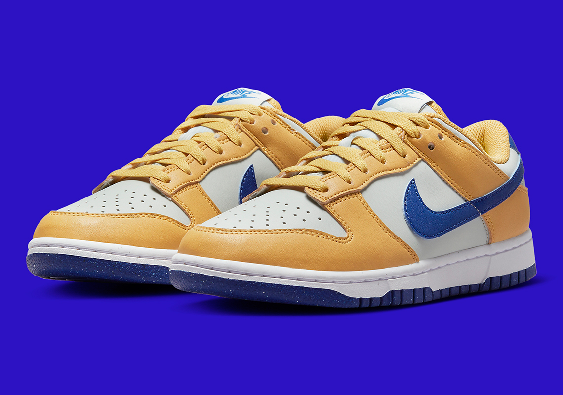 nike dunk low next nature gold royal dn1431 700 release date 4