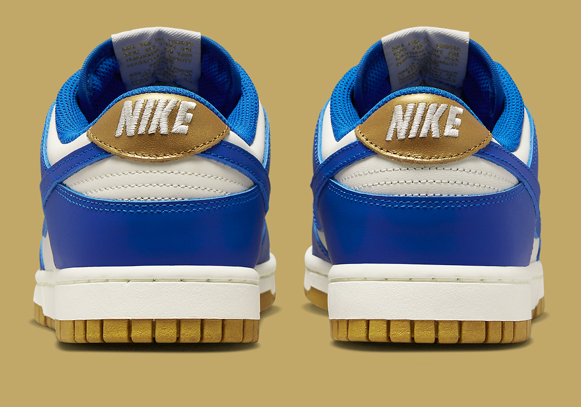 nike icon dunk low royal blue gold 3