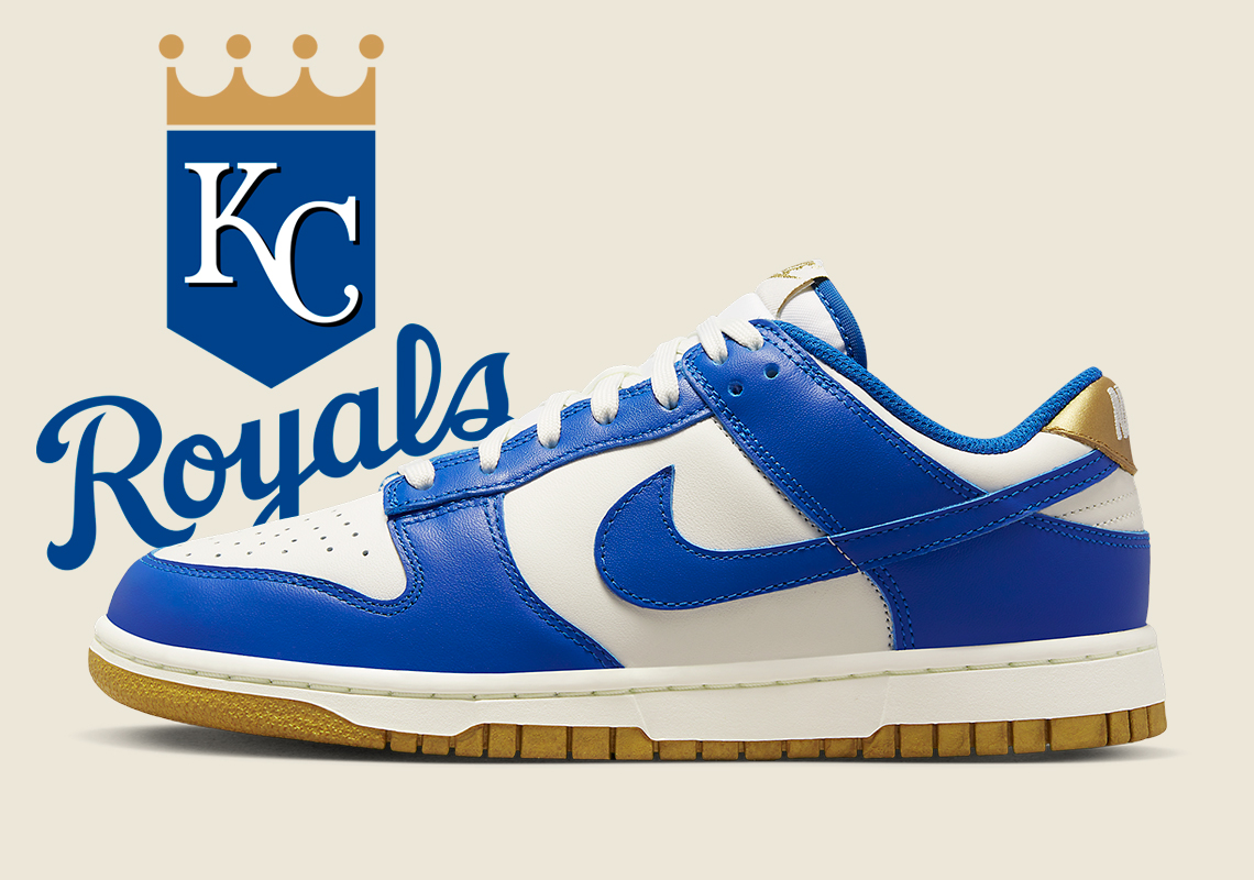 This Nike Dunk Low Matches The Classic Kansas City Royals Logo
