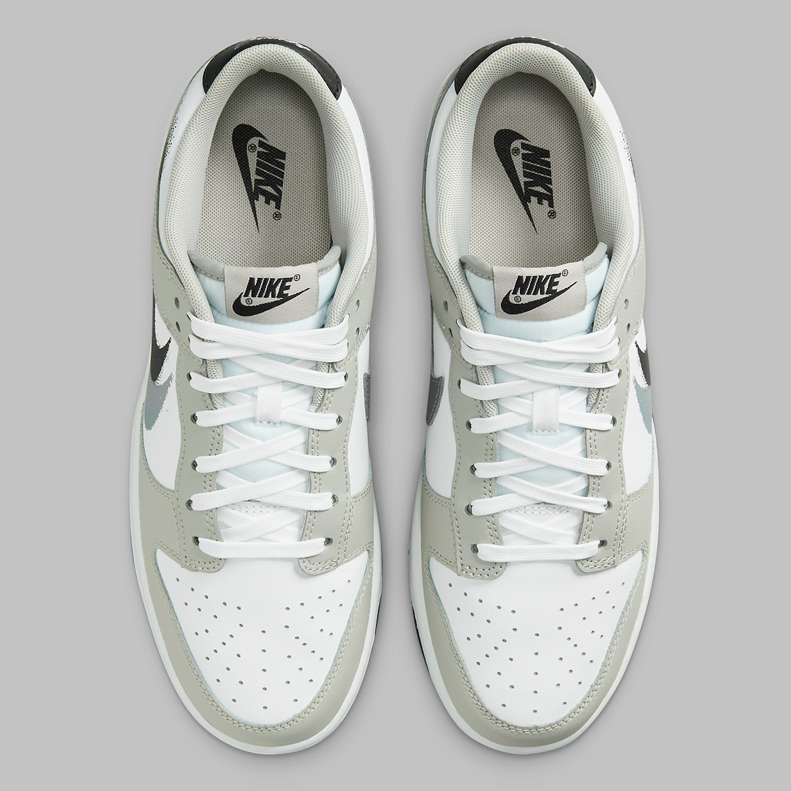 nike dunk low stencil swoosh FD0661 100 1