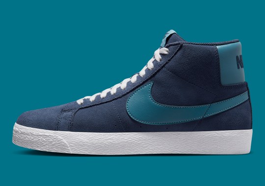 The Nike SB Blazer Mid Adds Navy And Teal To Its Wardrobe