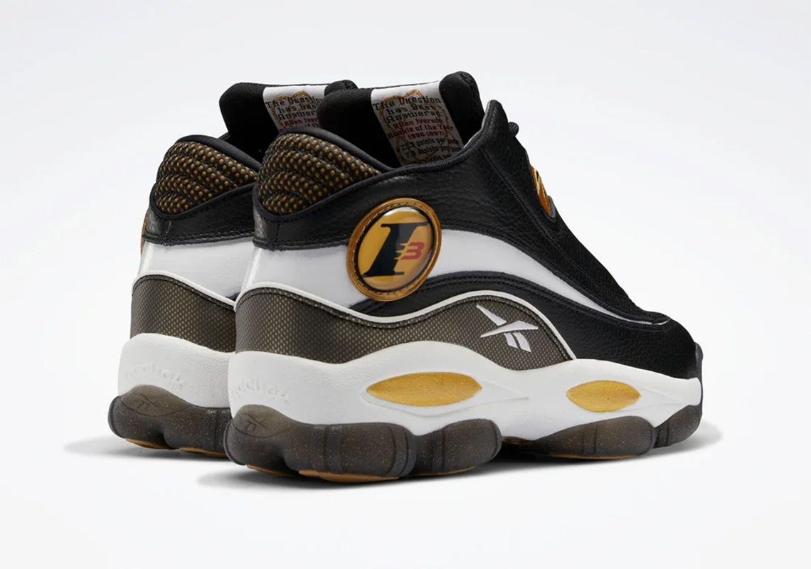 Allen iverson shoes black and clearance gold