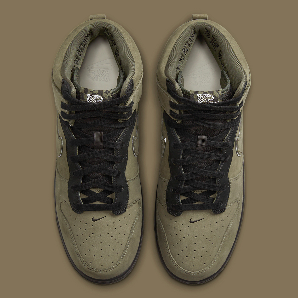 SoulGoods x Nike SB Dunk High Olive Black DR1415-200