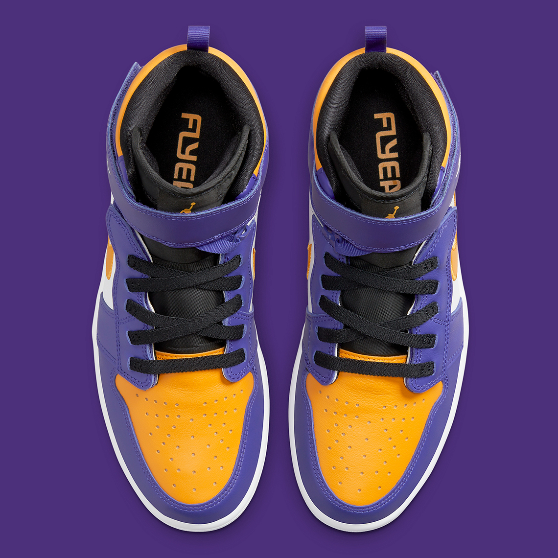 jordan 1 mid orange black for sale Flyease Lakers Cq3835 517 3