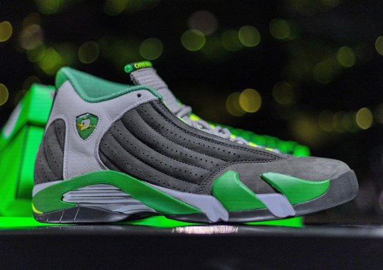 The Air Jordan 14 “Oregon Ducks” PE Is Limited To 275 Pairs