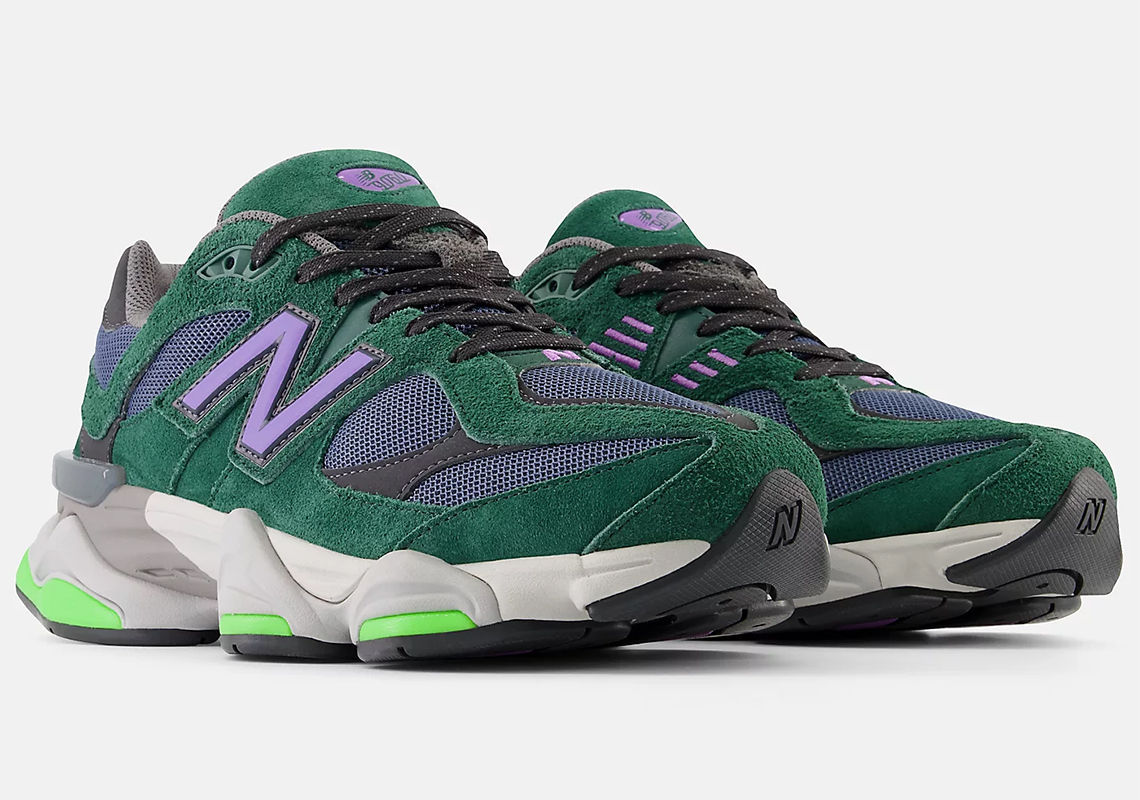 New balance on sale purple green