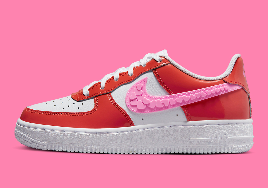 Nike Kids little girls Air Force 1 LV8 cherry sneakers shoes