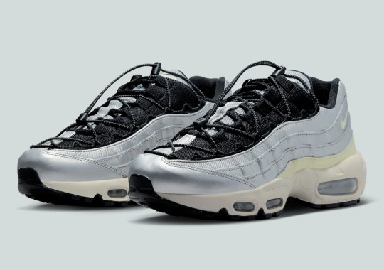The Nike Air Max 95 Returns In “Metallic Silver” And With Toggle Lacing For Women