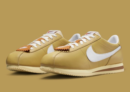 Leather Kilties Accessorize The Nike Cortez “Racing Rabbits”