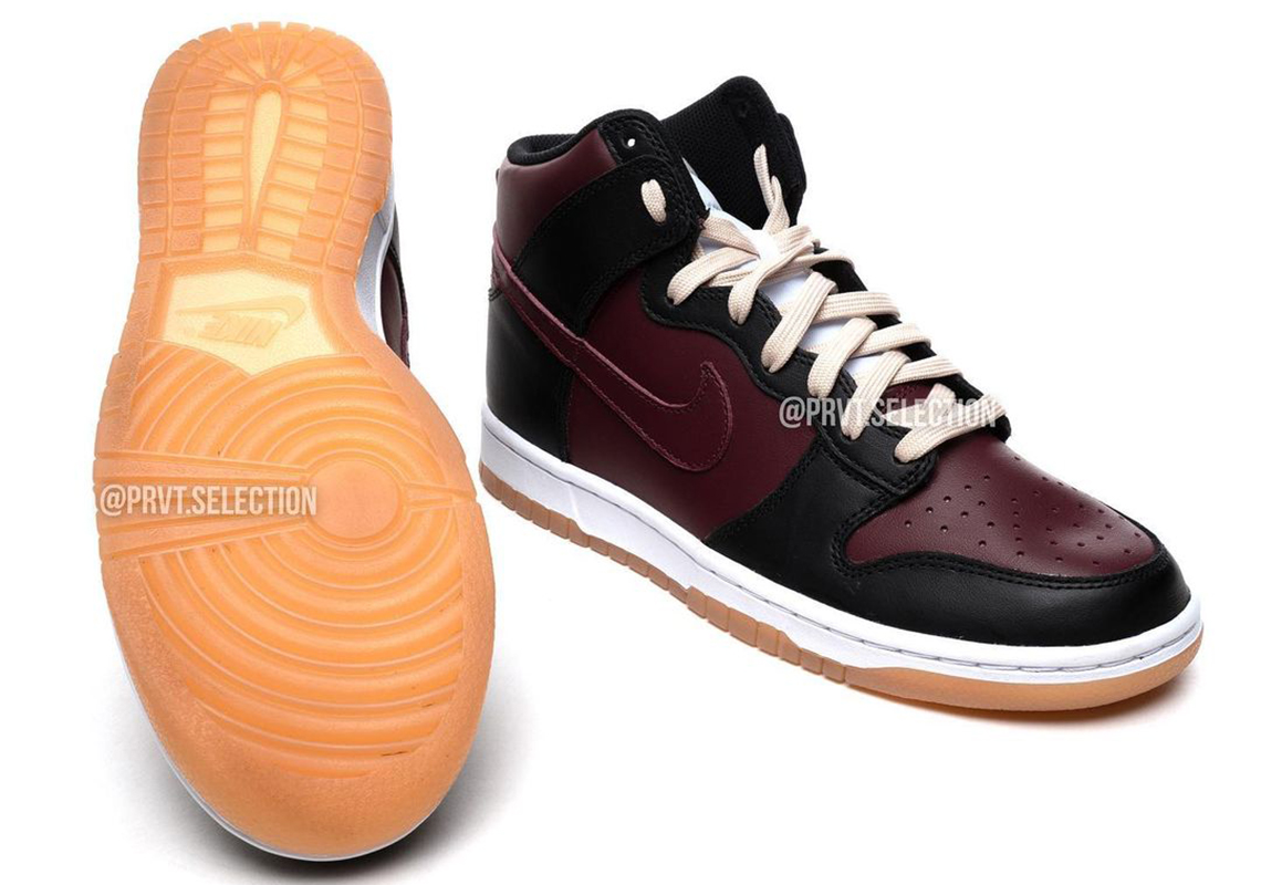 Nike Dunk High Black Burgundy Release Info SneakerNews