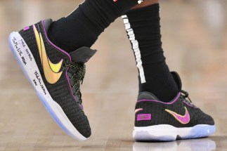 Nike LeBron 20 Black Gold Purple 1