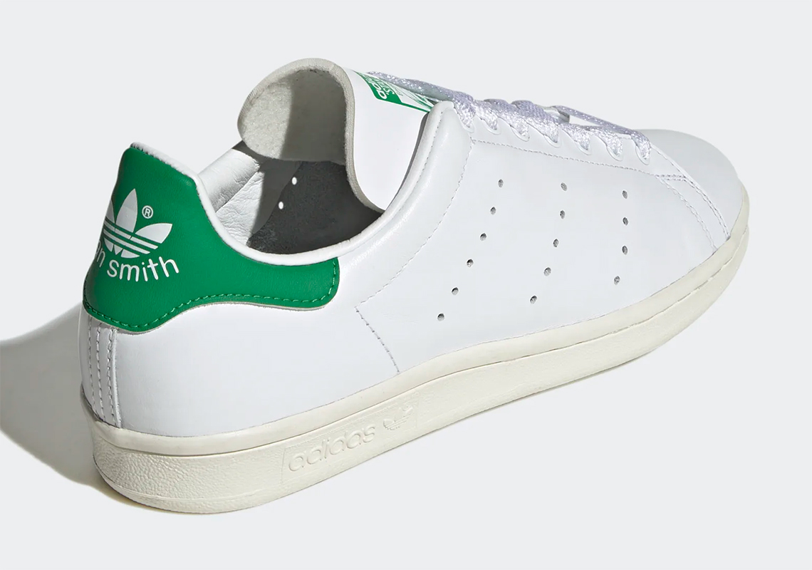 Stan smith adidas white green hot sale