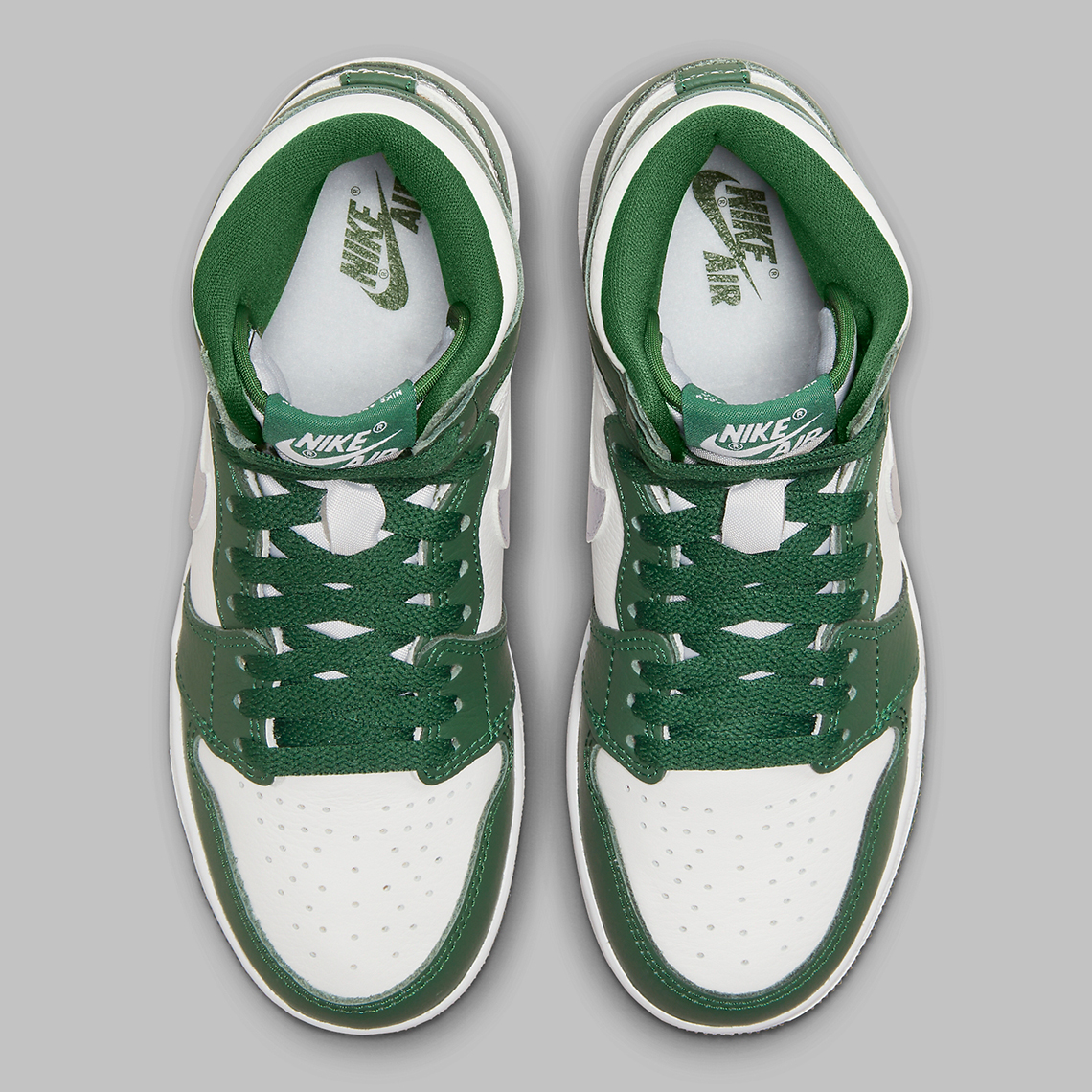 Official Images Of The Kid's Air Jordan 1 Mid "Washed Denim" Gs Gorge Green 575441 303 7