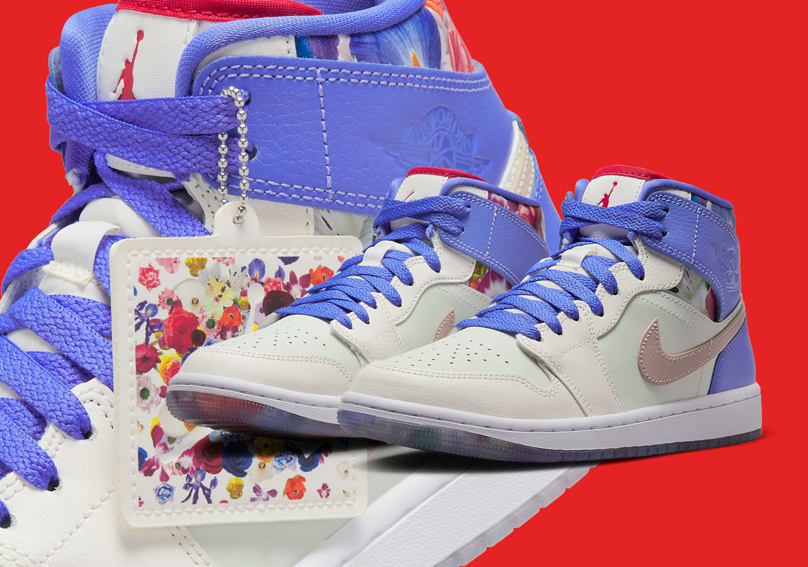 The Air Jordan 1 Mid Explores The Hues Of A Flower Bed