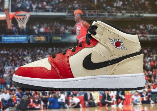 Michael Jordan’s Iconic Free Throw Line Dunk Is Cemented With An Air Jordan 1 Mid