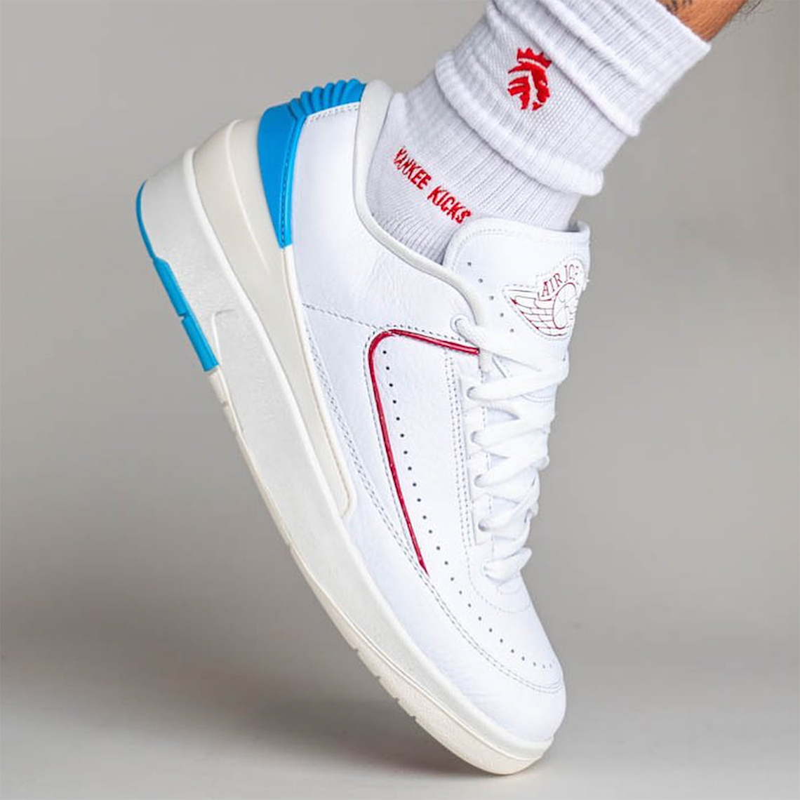 AIR Jack JORDAN Low White Powder Blue Fire Red Sail Dx4401 164 2