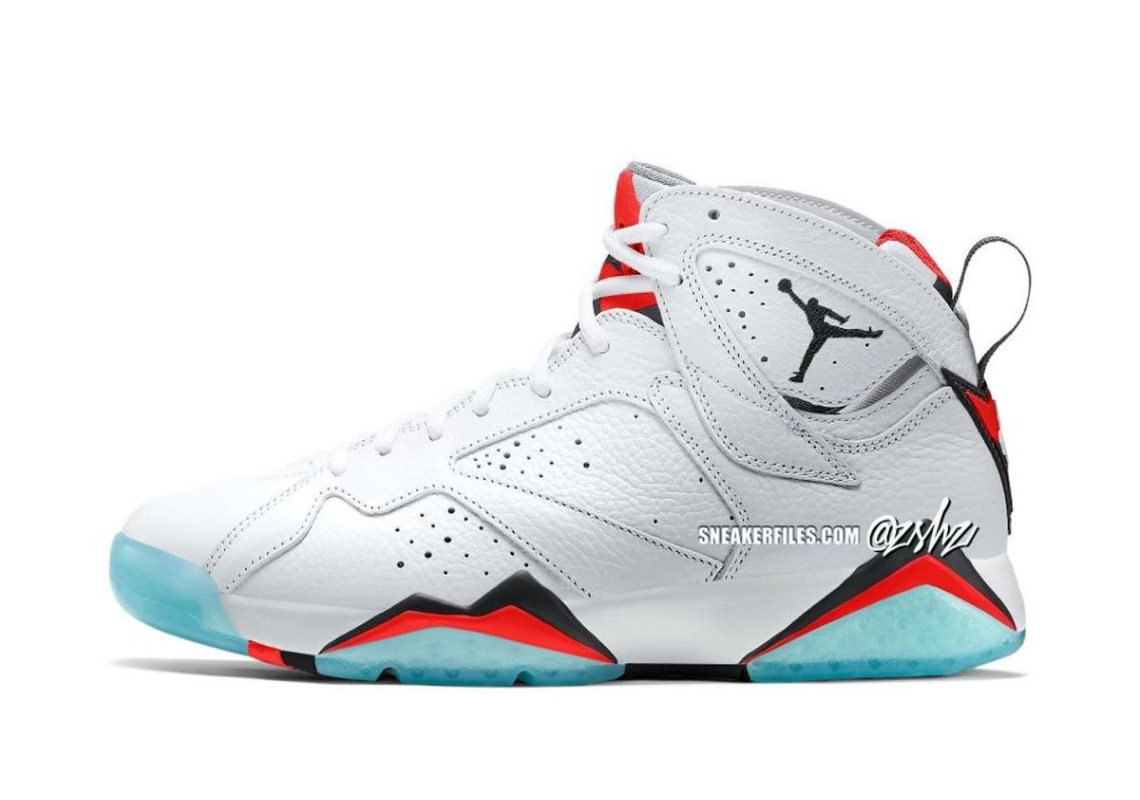 all white jordan retro 7