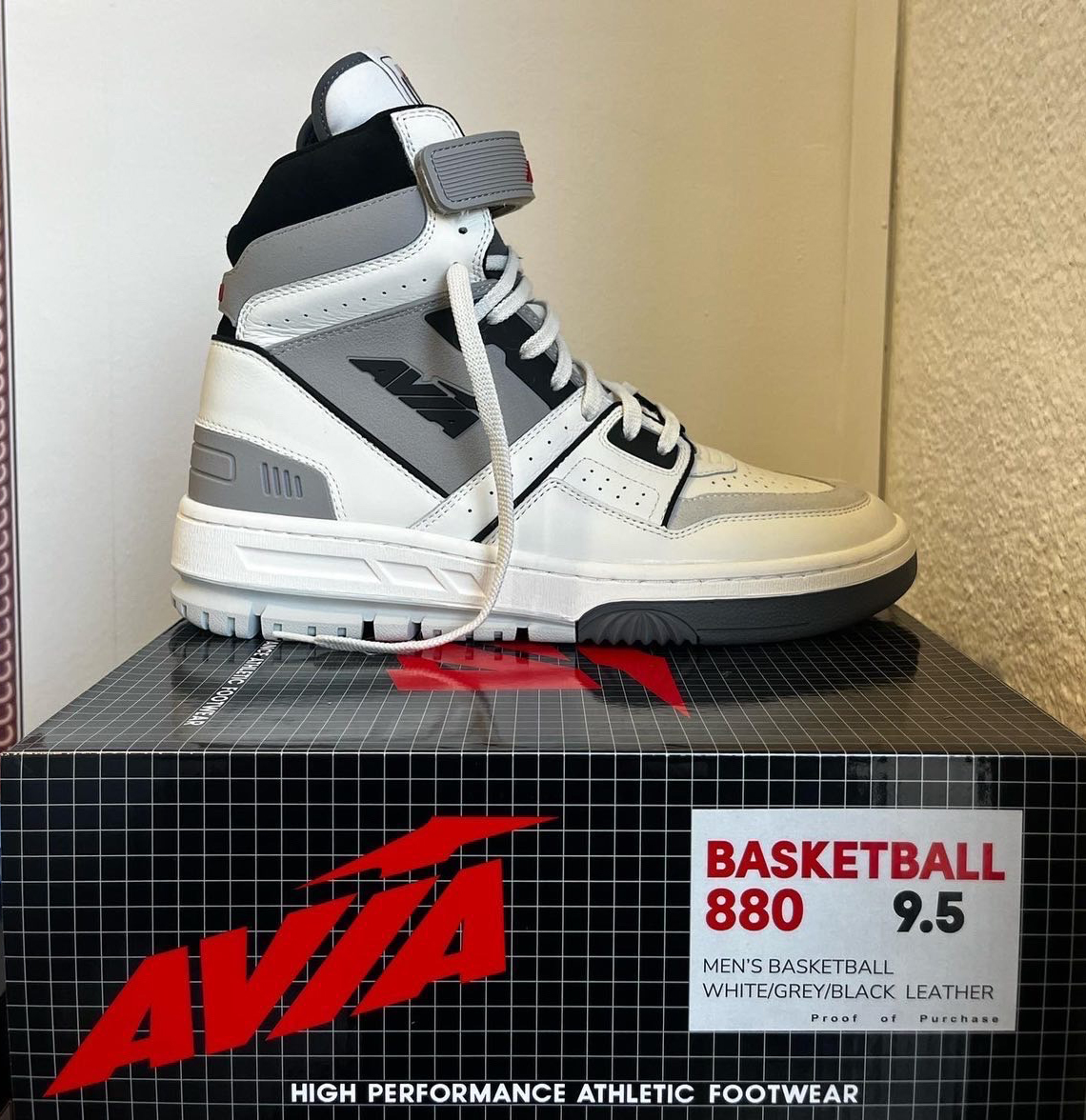 New Avia 880 OG High Top Basketball Shoe Sneaker Off White #879/1000 DS  W/Rec