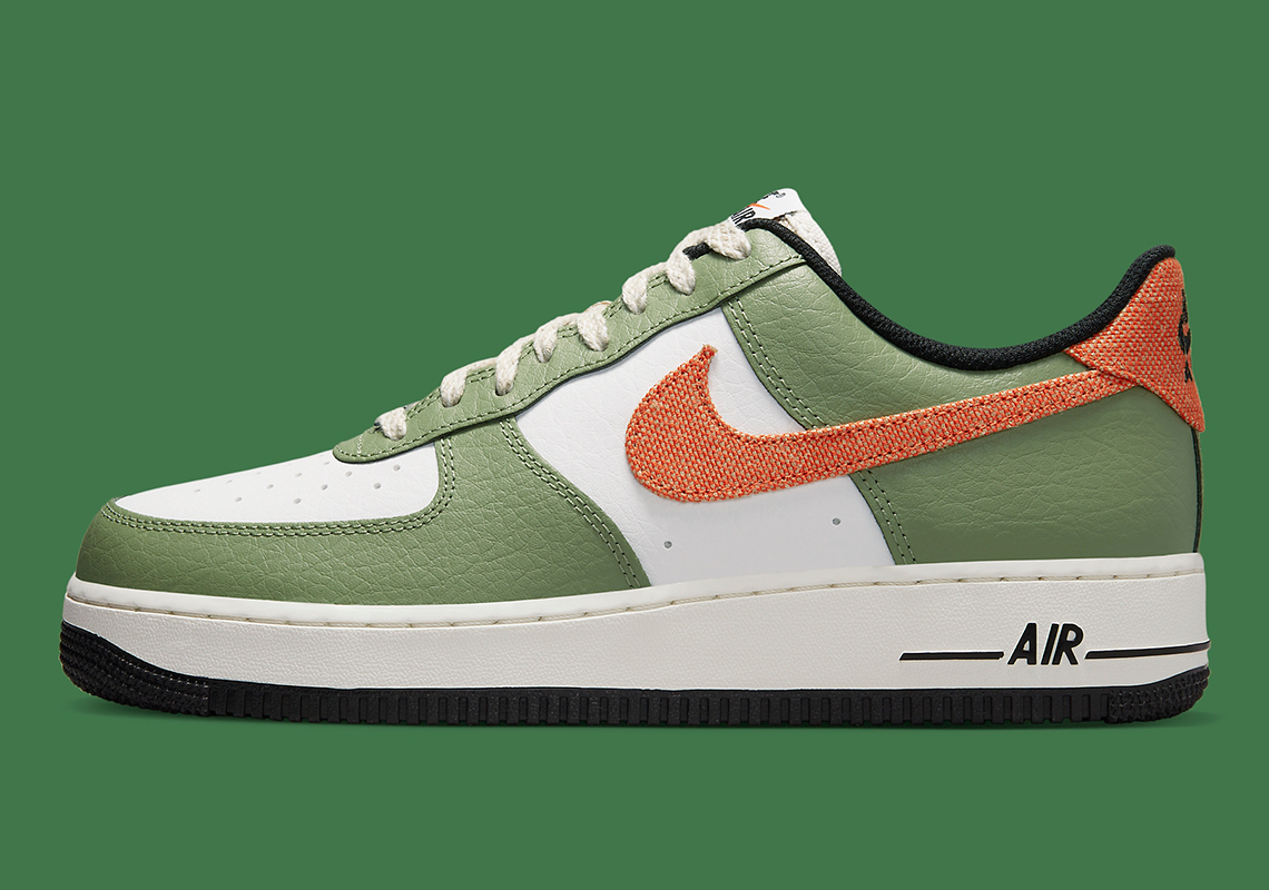 Nike's Air Force 1 Low Premium Lands in Oil Green