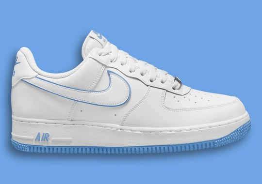 The Nike Air Force 1 Low Enjoys A Seldom "University Blue" Accent
