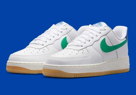 Gum Soles Give The Nike Air Force 1 Low "Stadium Green" A Timeless Look