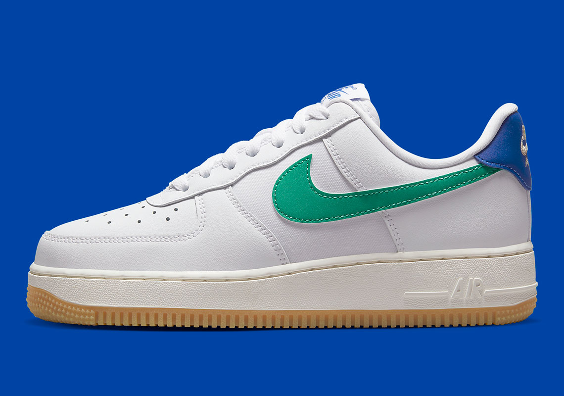 Green air force shop 1 gum sole