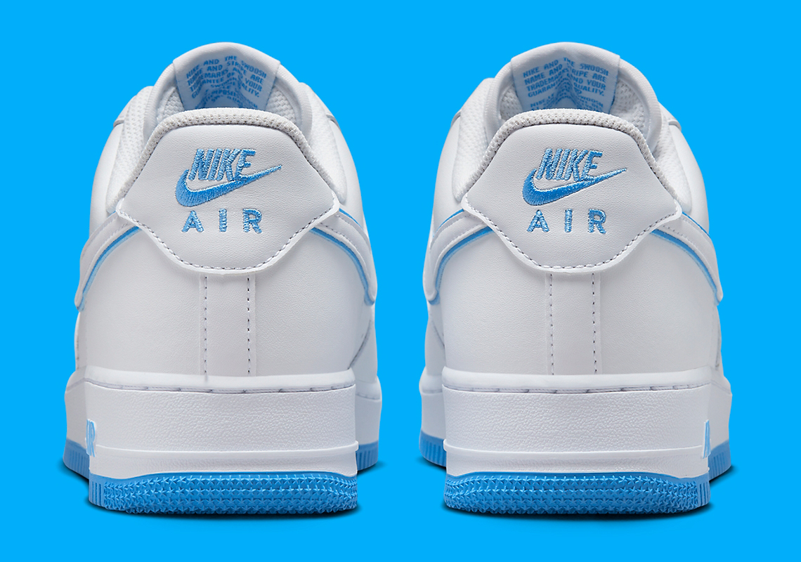 Air force 1 on sale white and university blue