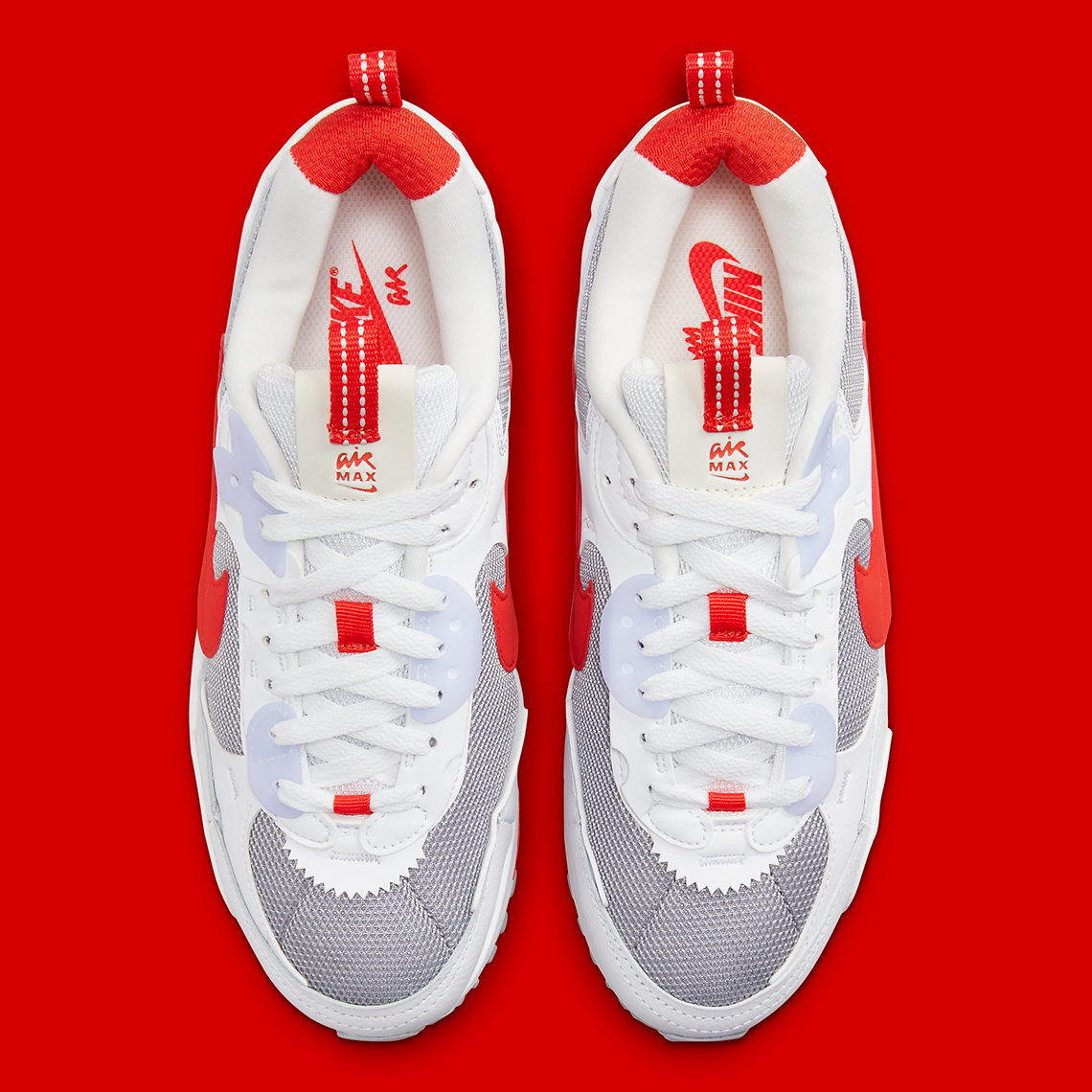Nike Air Max 90 Futura White Silver Red Fd9865 100 4