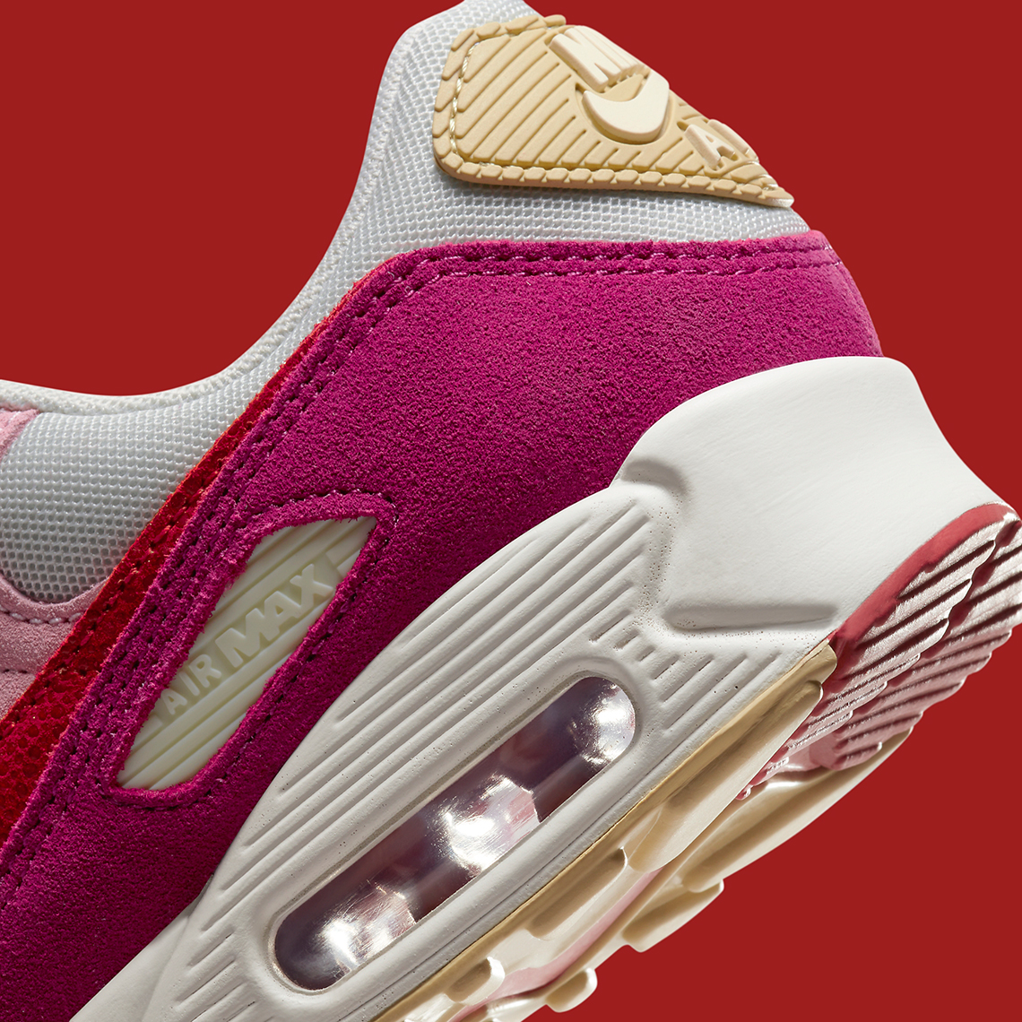 Nike Air Max 90 Pink Red Fb8477 001 1