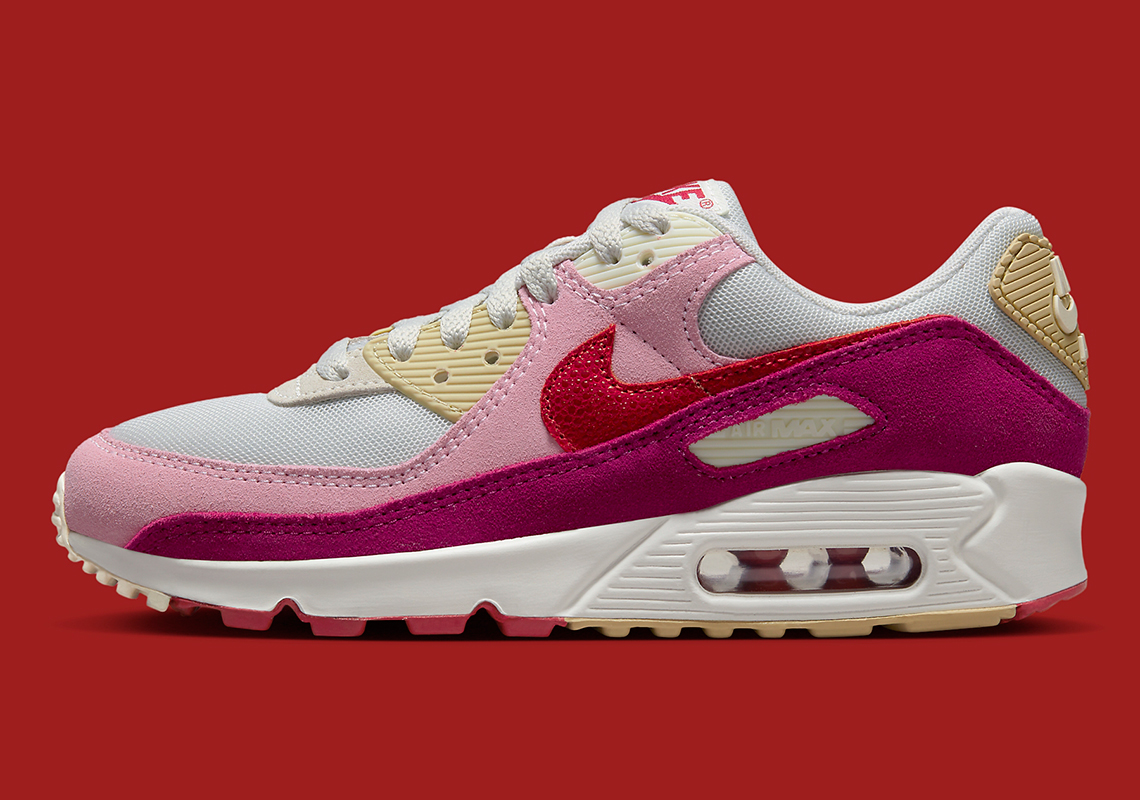 A Valentine's Day Friendly Nike Air Max 90 Appears Before The