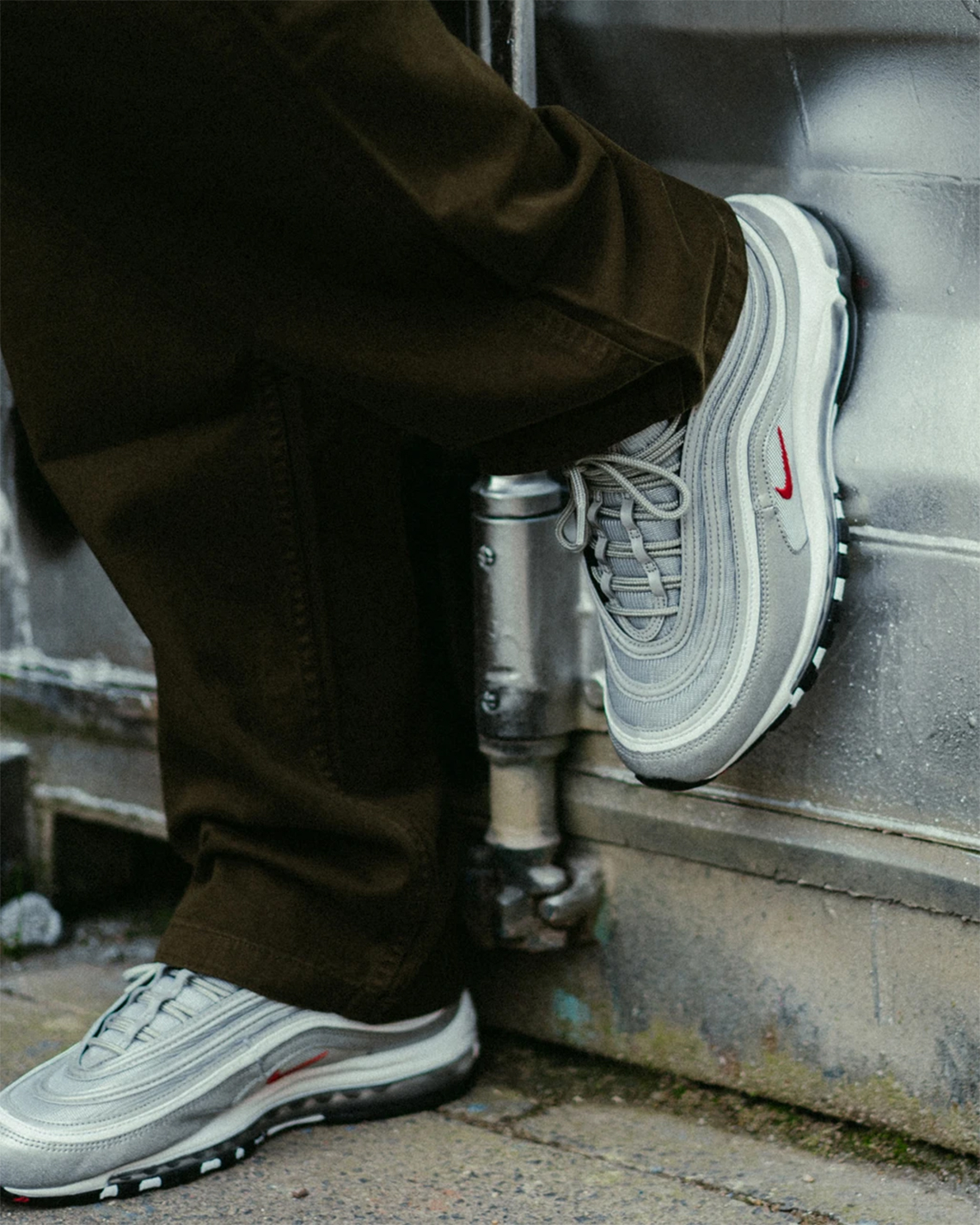 First Look: Supreme x Nike Air Max 96 'Silver Bullet' On Foot