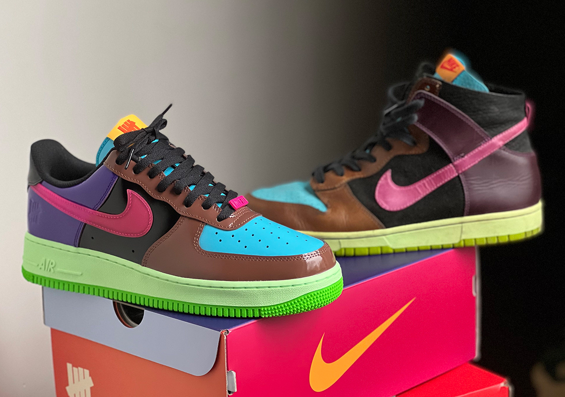 Undefeated Nike Air Force 1 Multi Color Patent Pack 2661