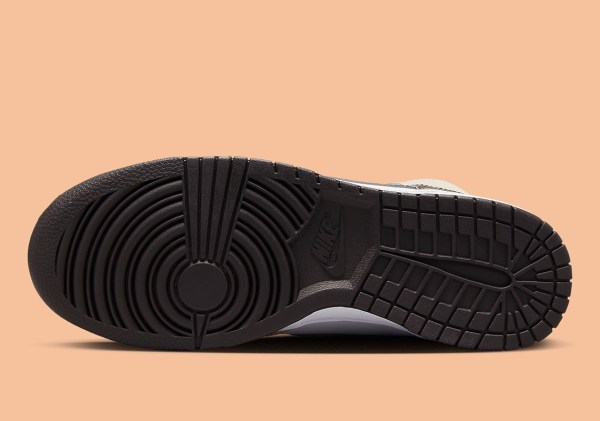 tan black and white nike