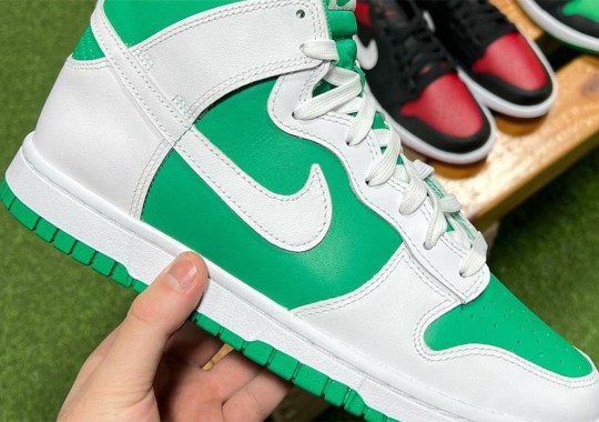 The Nike Dunk High Previewed In “White/Green” Ahead Of 2023 Release