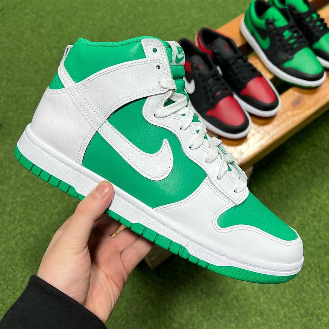 Nike Dunk High White Green 2023 1
