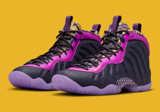 Purple And Gold Give The Nike Little Posite One A Regal Touch