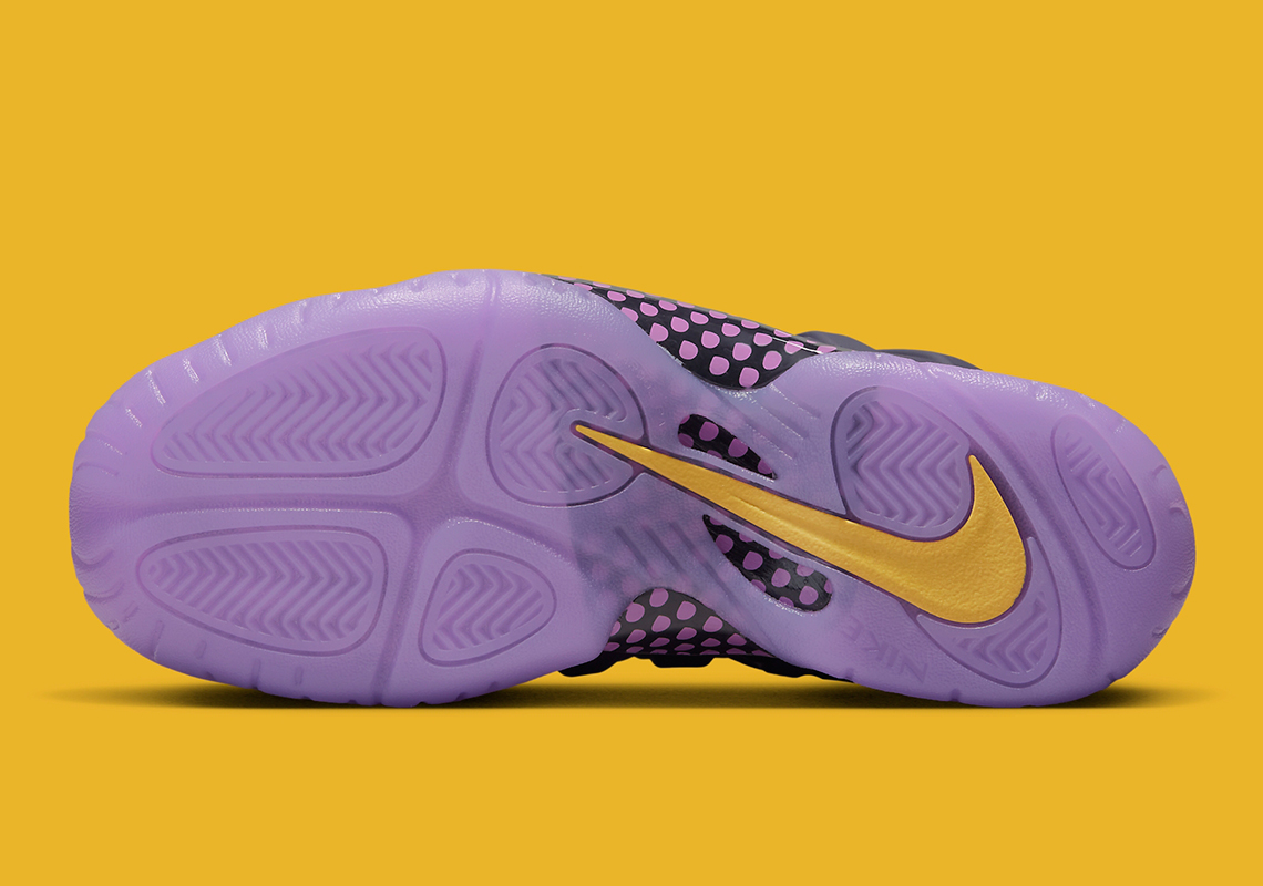 Purple and sale gold foamposites