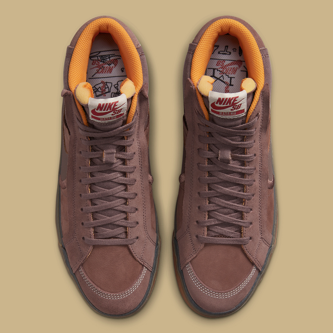 nike sb blazer mid brown gum DV5468 200 1