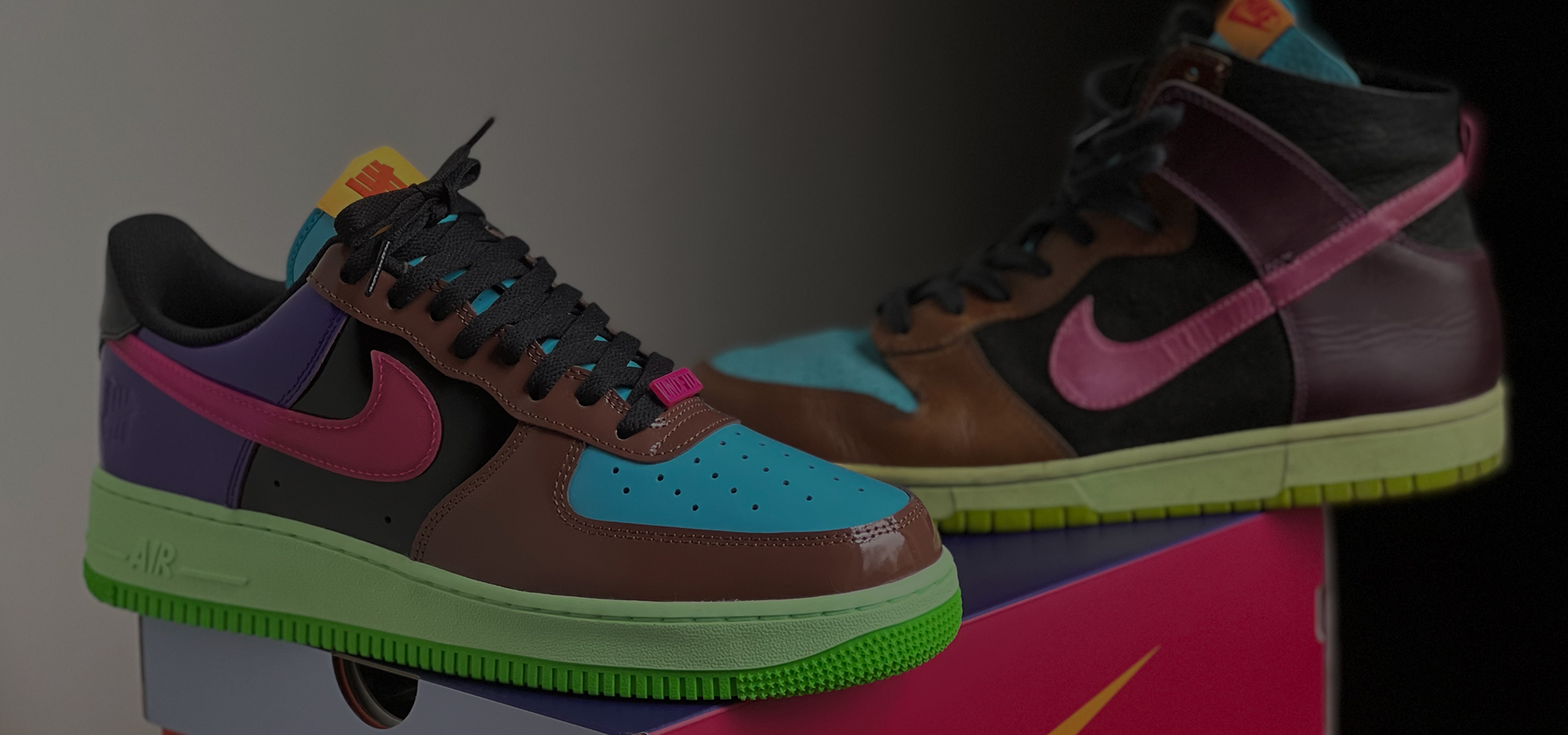 Undefeated Nike Air Force 1 Multi-Color Patent Pack | SneakerNews.com
