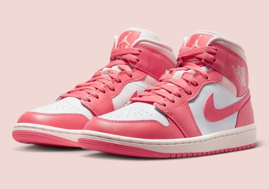 The Air Jordan 1 Mid “Strawberries & Cream” Gets Ready For Spring 2023