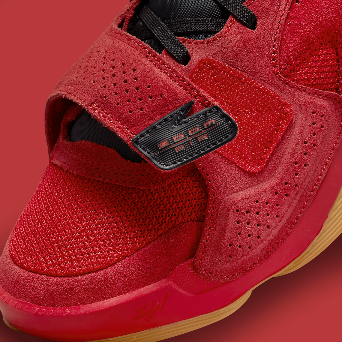 Jordan Zion 2 Red Suede Gum DO9072-600 | SneakerNews.com