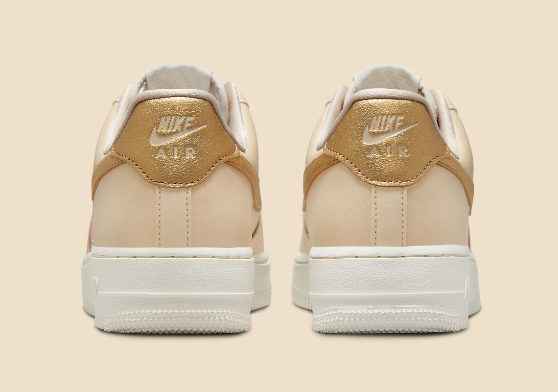 Rose Gold Swooshes On The Nike Air Force 1 High •