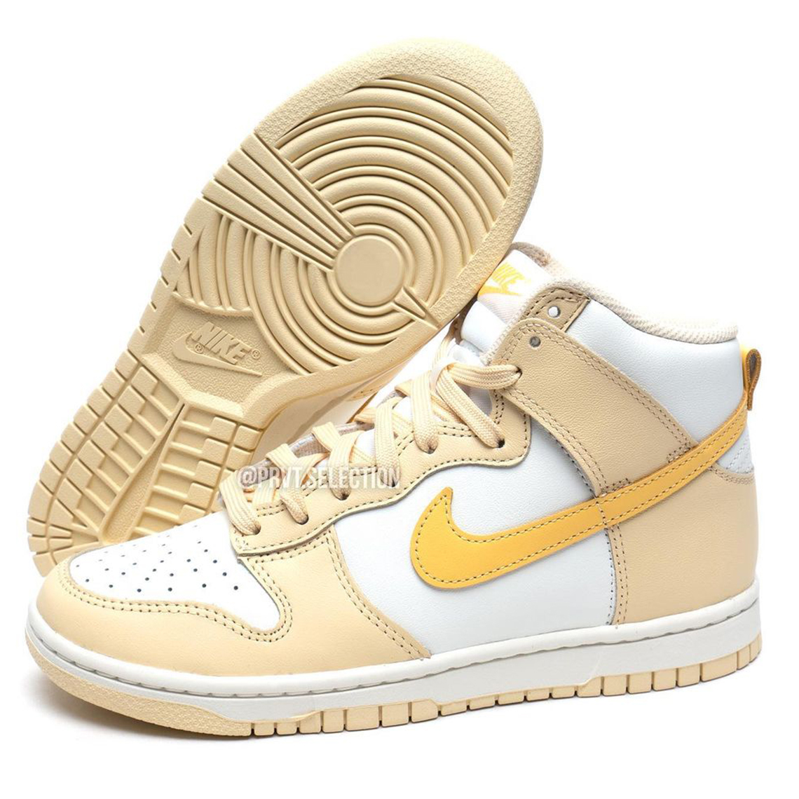 Nike Dunk High Tan Yellow 2