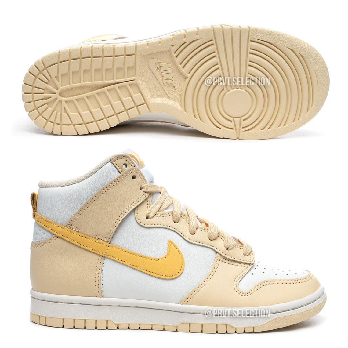 Nike Dunk High Tan Yellow 3