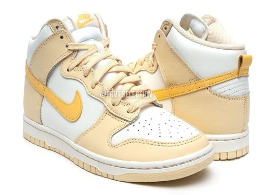 Yellow Swooshes Dress This Spring-Appropriate Nike Dunk High