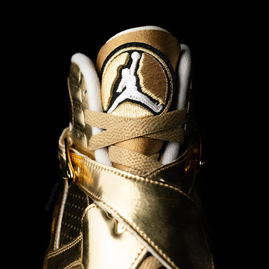 Ovo Air Jordan 8 Gold Pe 2