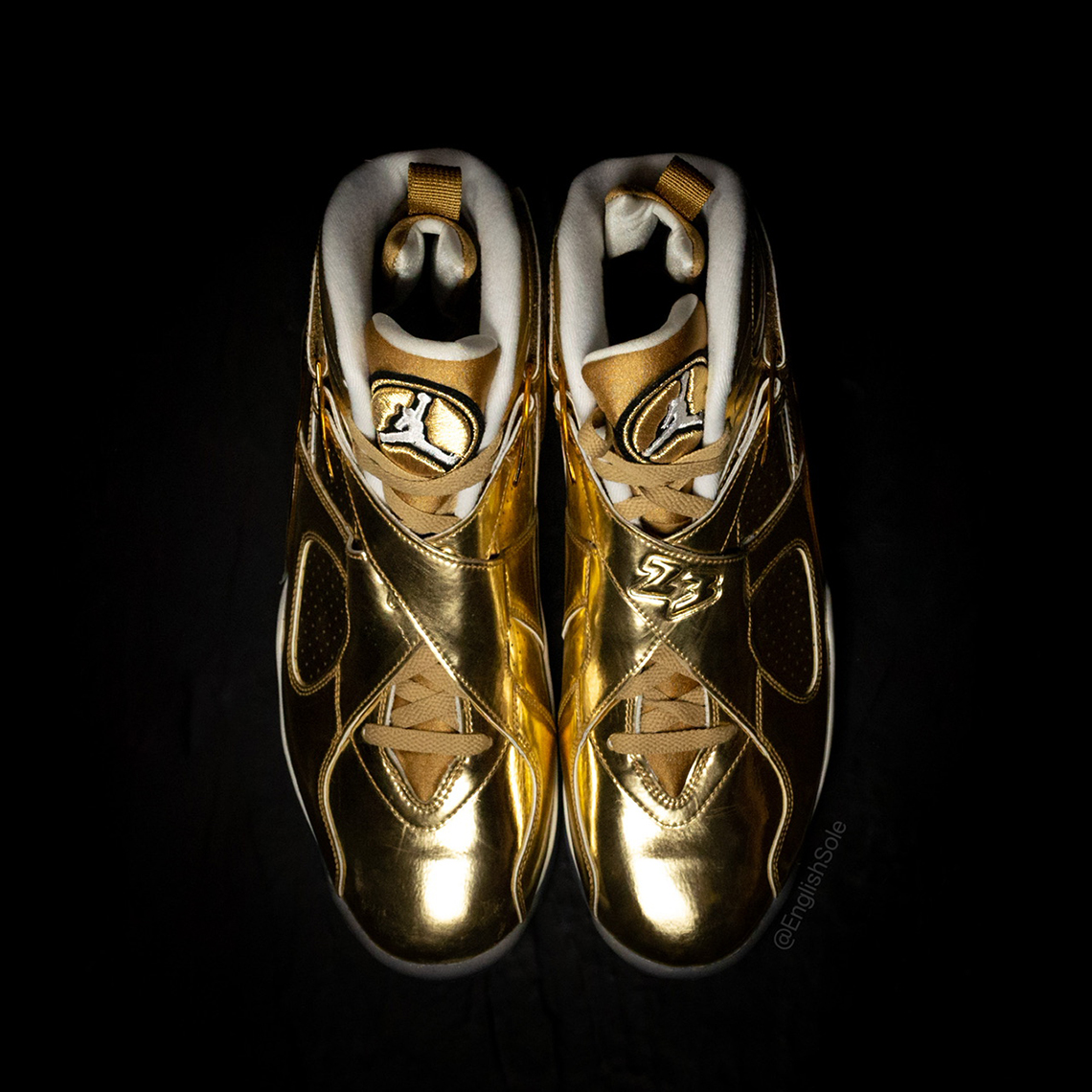 OVO Air Jordan 8 Gold Sample | SneakerNews.com